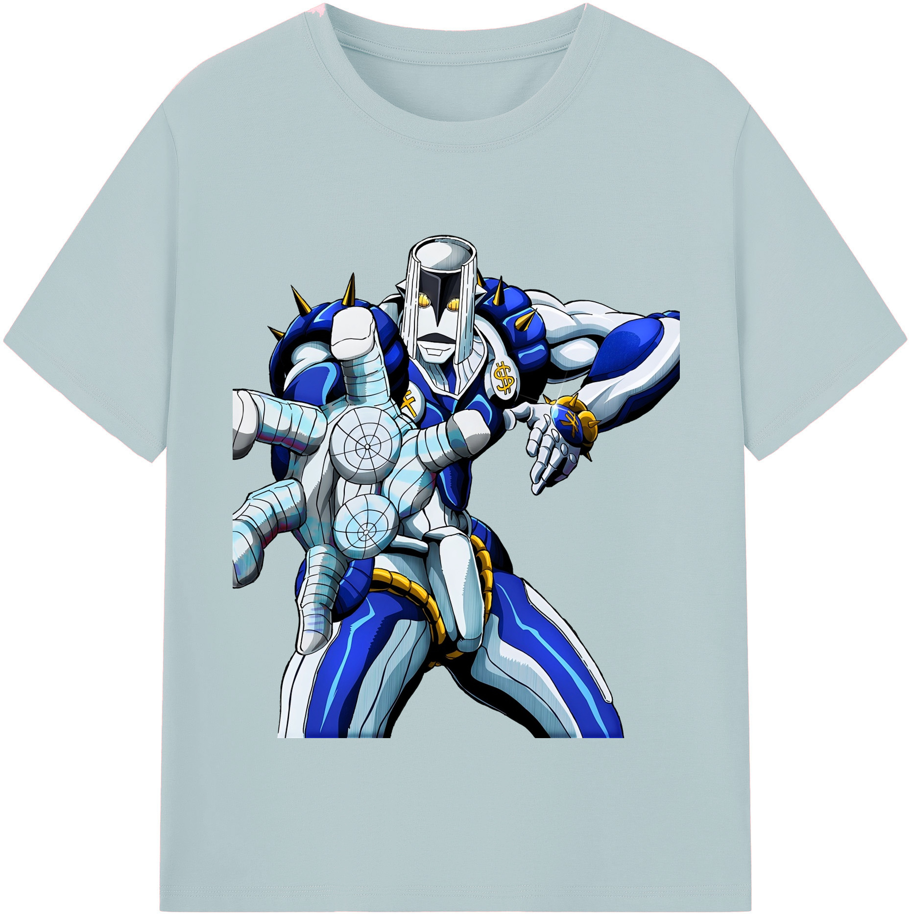 （画像用） ジョジョの奇妙な冒険 虹村億泰 にじむら おくやす JoJo's Bizarre Adventure Nijimura Okuyasu 綿100％半袖Tシャツ（フロントプリント）